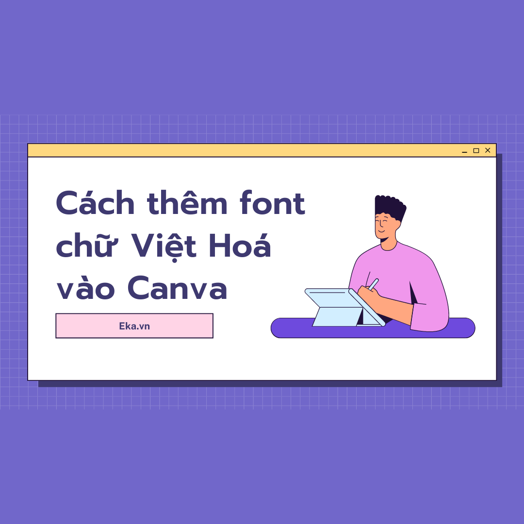 cách tải font chữ lên canva