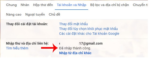 Cách chuyển thư từ Gmail này sang Gmail khác