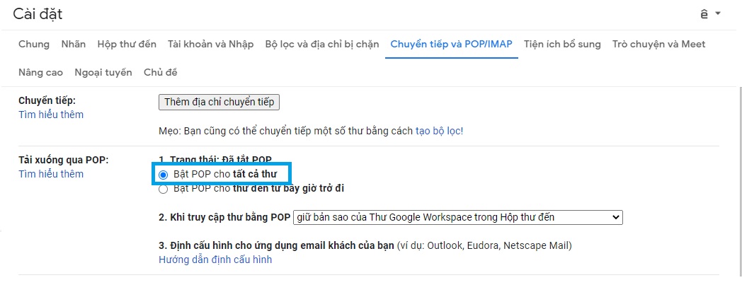 Cách chuyển thư từ Gmail này sang Gmail khác