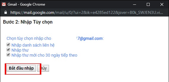 Cách chuyển thư từ Gmail này sang Gmail khác