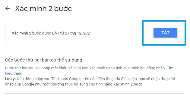 Cach tat 2 lop Google Authenticator6