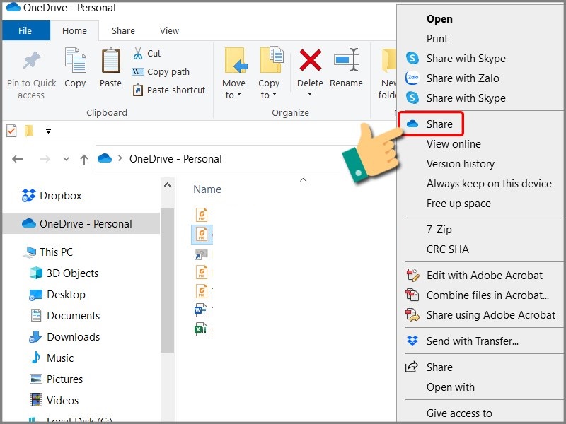 Hướng dẫn sử dụng lưu trữ đám mây OneDrive