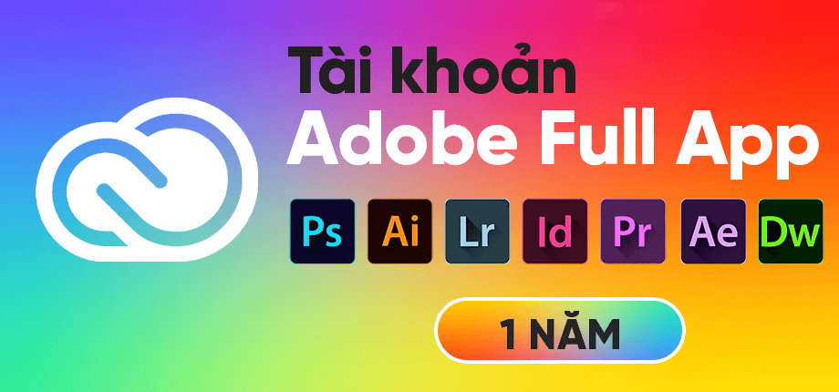 Tài khoản Adobe Full App 1TB Clould
